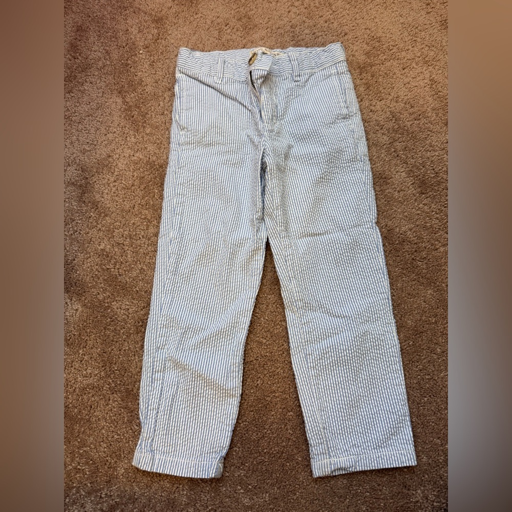 Organic Cotton Seersucker Pants